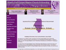 Tablet Screenshot of illinoisfullgospelbaptist.org
